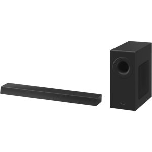 Panasonic SC-HTB490 soundbar subțire cu bas puternic (320W, subwoofer wireless, HDMI, Bluetooth, porturi bass reflex, 5 moduri de sunet), negru