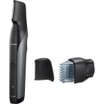 Panasonic ER-GK80 trimmer barbă - I-Shaper (10 setări de lungime în intervalul 3-12mm, atașament pieptene, încărcare 1h, wireless), argintiu