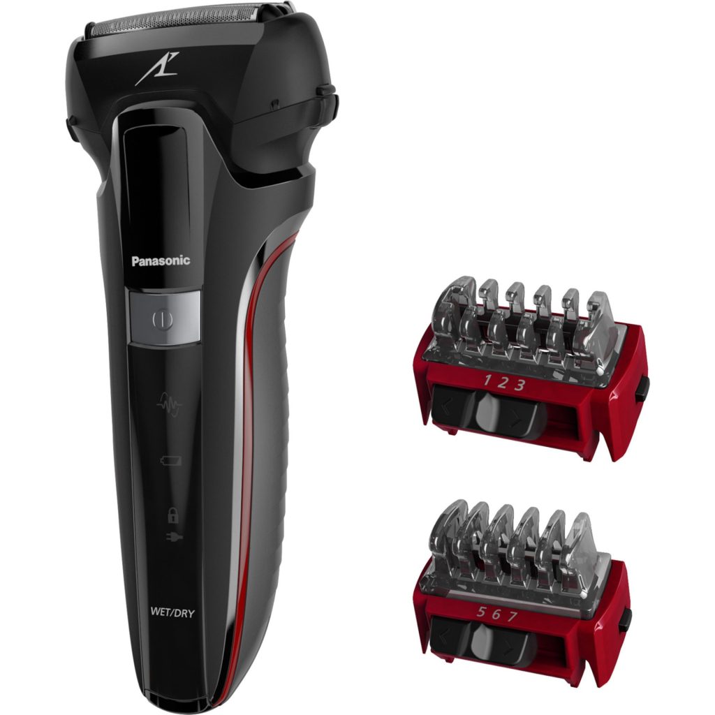 Panasonic ES-LL41 aparat de ras hibrid cu motor performant (tundere conturare și bărbierit, 7 lungimi, 13.000 cicluri/min motor liniar), negru