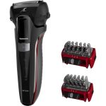 Panasonic ES-LL41 aparat de ras hibrid cu motor performant (tundere conturare și bărbierit, 7 lungimi, 13.000 cicluri/min motor liniar), negru