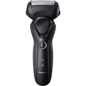Panasonic ES-RT37 aparat de ras electric cu 3 lame (lame nano-venoase la 30 grade, lame de precizie la 45 grade, cap pivotant flexibil), negru