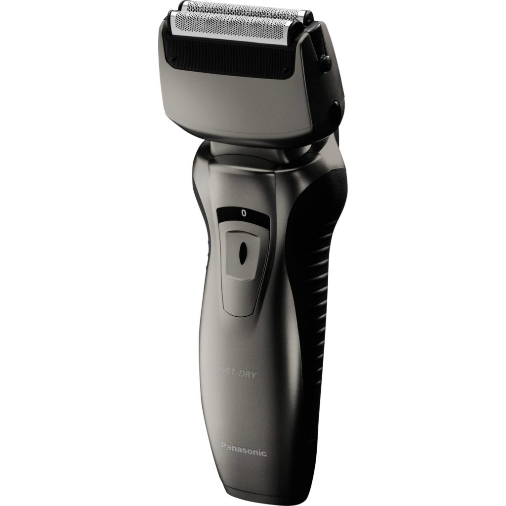 Panasonic ES-RW33 aparat de ras pentru bărbați cu 2 lame (cap pivotant impermeabil, trimmer retractabil, lamă interioară de precizie), gri