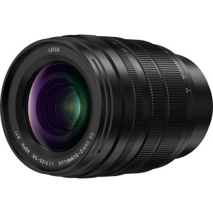 Panasonic H-X2550 LEICA DG VARIO-SUMMILUX teleobiectiv zoom (distanță focală 25-50mm, diafragmă F1.7 ASPH., filtru 77mm, obiectiv micro 4/3), negru