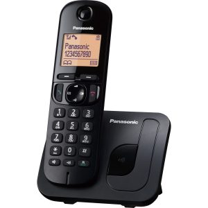 Panasonic KX-TGC210 telefon digital fără fir (mod ECO, blocant apeluri nedorite, agendă telefonică pentru 50 de nume și numere), negru