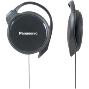 Panasonic RP-HS46 căști intraauriculare clip-on ultra-plate (drivere de 30 mm, design ergonomic al templului, 20Hz - 20kHz), negru