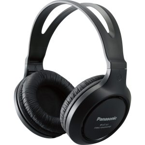 Panasonic RP-HT161 căști de monitor de dimensiuni mari (drivere de 30 mm, magneți de neodim, răspuns în frecvență 10 Hz - 27 kHz), negru
