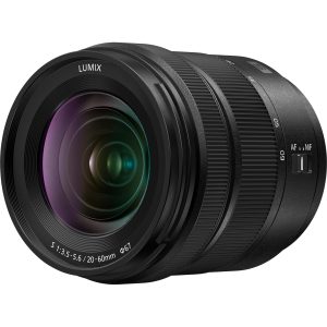 Panasonic S-R2060 teleobiectiv zoom (20-60mm, F3.5-5.6, filtru 67mm, full frame FF, mărire 0.43x, rezistent la praf și stropire), negru