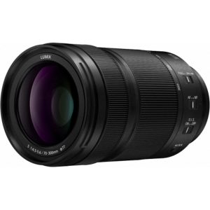 Panasonic S-R70300 teleobiectiv cu capacitate macro (70-300mm, F4.5-5.6 MACRO O.I.S., full frame FF, zoom 70-300mm, L-Mount), negru