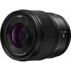 Panasonic S-S35 obiectiv cu unghi larg (35 mm, F1.8, full frame FF, montură L, rezistent la praf, îngheț și stropi), negru