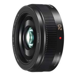 Panasonic H-H020 LUMIX G distanță focală fixă - obiectiv cu unghi larg (distanță focală 20/40mm, diafragmă F1.7, filtru 46mm, micro 4/3), negru