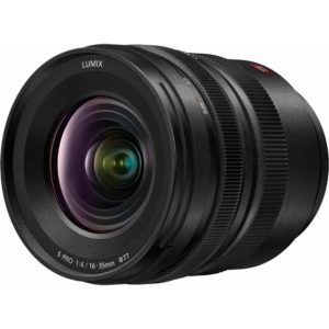 Panasonic S-R1635 teleobiectiv cu zoom cu unghi larg Montură L (16-35mm, F4, filtru 77mm, full frame FF, rezistent la praf și stropire), negru