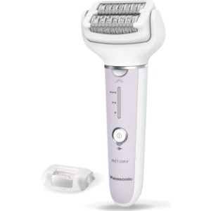 Panasonic ES-EY30 epilator cu 2 atașamente (discuri duble cu 60 pensete, cap lat flexibil, umed și uscat, linie bikini), violet