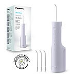Panasonic EW-DJ27 Duș bucal (4 duze incluse, 5 niveluri de presiune, încărcător fără contact, rezervor de apă de 200 ml), violet