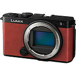 Panasonic DC-S9 Lumix Cameră mirrorless full-frame compactă (24,2 MP, încadrare flexibilă, laborator LUMIX, AF hibrid de fază), roșu