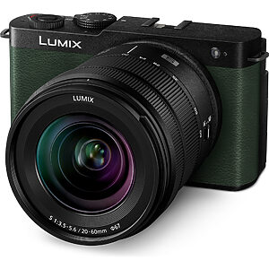 Panasonic DC-S9K Lumix cameră mirrorless full-frame compactă DC-S9 + obiectiv S-R2060 (24.2 MP, încadrare flexibilă, LUMIX Lab), verde