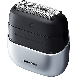 Panasonic ES-CM3B Aparat de ras electric compact cu 3 lame (senzor de barbă, motor liniar rapid, bărbierit umed/uscat, încărcare USB Type-C)