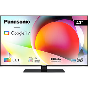 Panasonic TN-43W70A LED TV 4K Ultra HD Google TV 43" (DVB-T2/HEVC, procesor 4K Color Engine, tehnologie Google Cast, Dolby Vision, Dolby Atmos)
