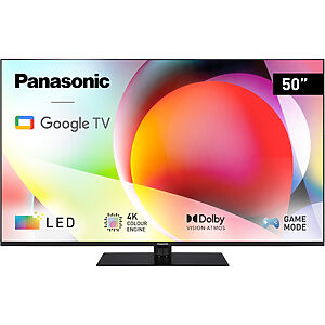 Panasonic TN-50W70A LED TV 4K Ultra HD Google TV 50" (DVB-T2/HEVC, procesor 4K Color Engine, tehnologie Google Cast, Dolby Vision, Dolby Atmos)