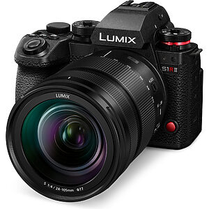 Panasonic DC-S1RM2M Lumix Full-Frame cameră mirrorless DC-S1RII + obiectiv S-R24105 24-105 mm, F4, MACRO O.I.S (CMOS 44,3 MP, 8,1 K/8K video)