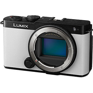 Panasonic DC-S9 Lumix cameră mirrorless full-frame compactă (24,2 MP, încadrare flexibilă, laborator LUMIX, AF hibrid de fază), alb