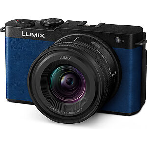Panasonic DC-S9N Lumix cameră mirrorless full-frame compactă DC-S9 + obiectiv S-R1840 (24.2 MP, încadrare flexibilă, LUMIX Lab), albastru
