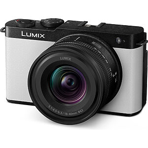 Panasonic DC-S9N Lumix cameră mirrorless full-frame compactă DC-S9 + obiectiv S-R1840 (24.2 MP, încadrare flexibilă, LUMIX Lab), alb