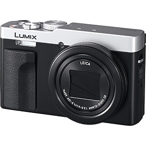 Panasonic DC-TZ99 Lumix cameră compactă de călătorie cu zoom 30x (MOS 20.3MP, unghi larg de 24 mm LEICA DC, 4K foto, 4K video, Post Focus), argintie