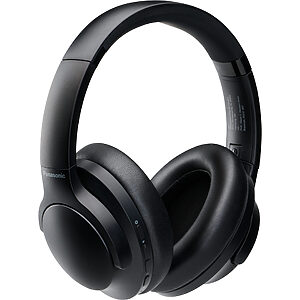 Panasonic RB-HX330 căști Bluetooth cu anularea zgomotului ANC (XBS, autonomie 55h, potrivire confortabilă, multi conectivitate – 2 dispozitive), negru