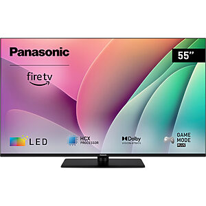 Panasonic TV-55W80A LED 4K cu Premium Fire TV încorporat 55" (DVB-T2/HEVC, procesor HCX, Multi HDR, modul Game Plus, Surround Sound Pro)