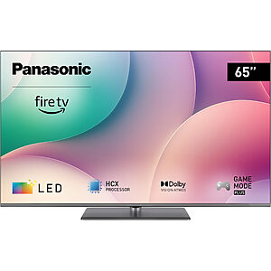 Panasonic TV-65W83A LED 4K cu Premium Fire TV încorporat 65" (DVB-T2/HEVC, procesor HCX, Multi HDR, modul Game Plus, Surround Sound Pro)