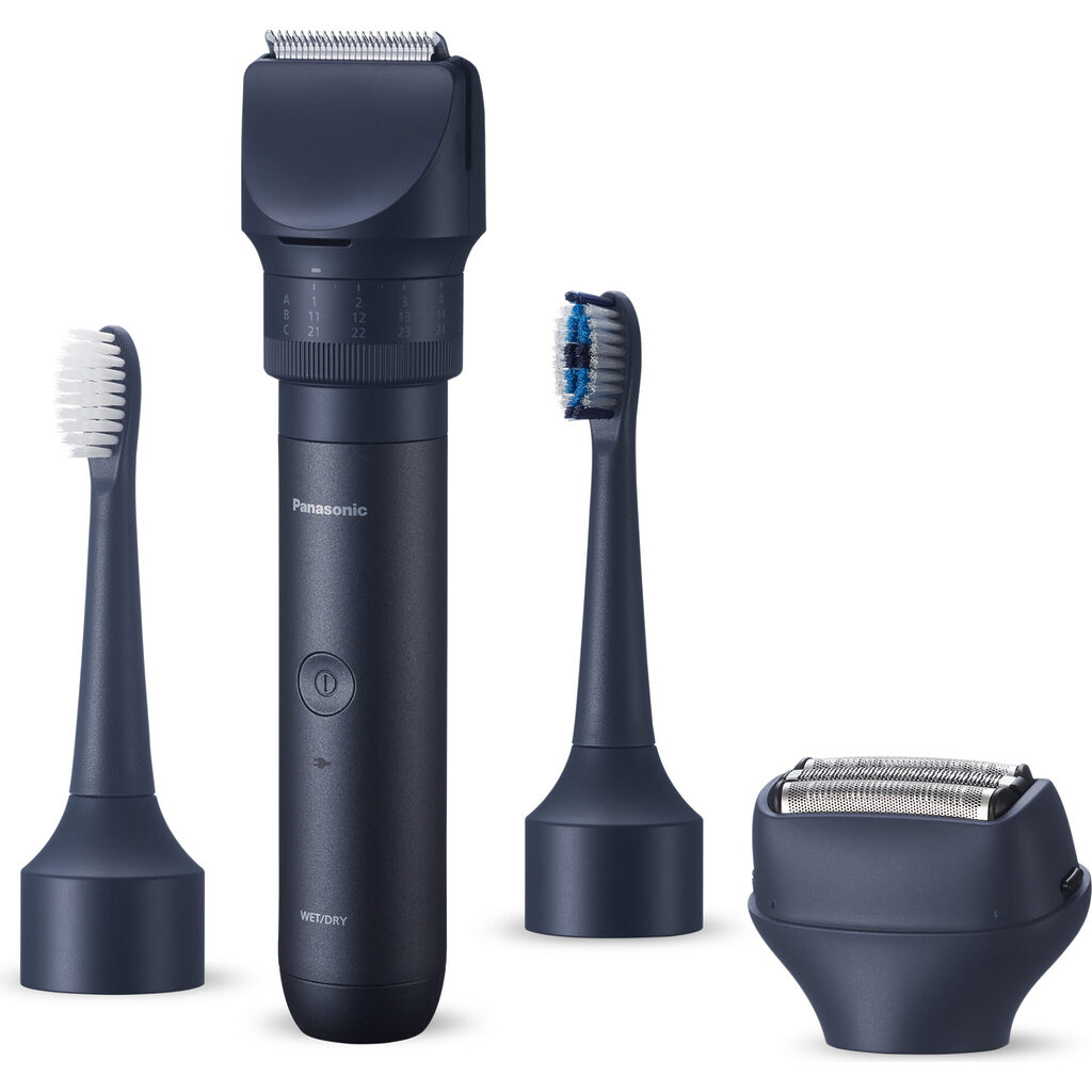 Panasonic XSHAPE TRAVEL MULTISHAPE sistem modular - periuță de dinți, aparat de ras, trimmerkit (ER-CTW1, ER-CBL1, ER-CSF1, ER-CTB1)