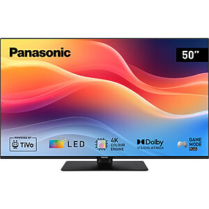 Panasonic TB-65W61 LED TV 4K Ultra HD TiVo 50" (DVB-T2/HEVC,4K Color Engine,Dolby Vision,Dolby Atmos,Game Mode Plus)
