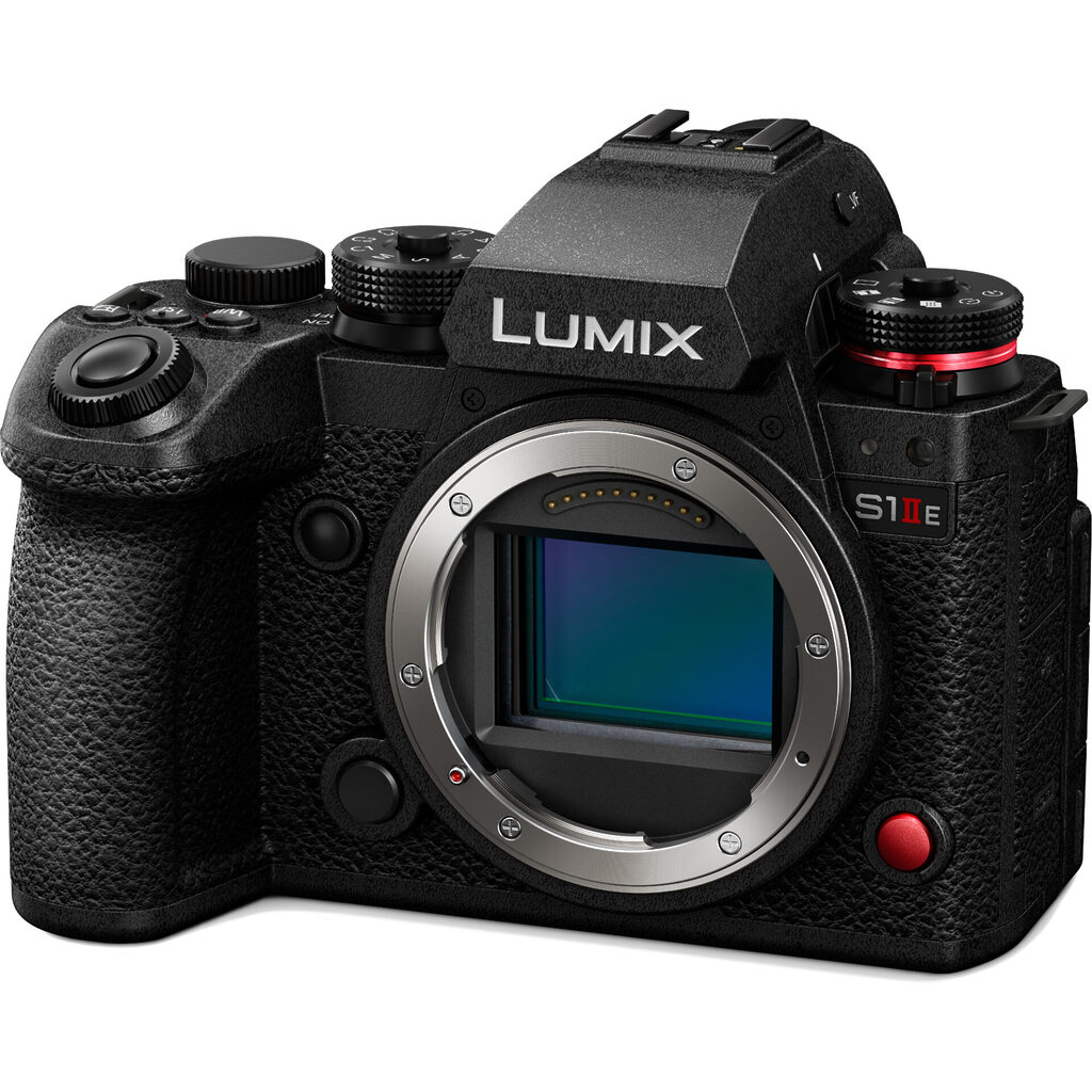Panasonic DC-S1M2ES Lumix Full-Frame mirrorless (24,2 MP CMOS, 6K 30p Open Gate, autofocus hibrid cu detecție de fază, fotografiere în rafală 30 fps)
