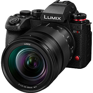 Panasonic DC-S1M2ESM Lumix Full-Frame mirrorless DC-S1M2ES + obiectiv S-R24105 (24,2 MP CMOS, 6K 30p Open Gate, autofocus hibrid cu detecție de fază)