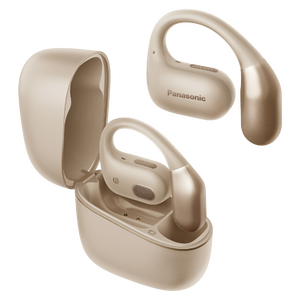 Panasonic RB-F10 căști wireless deschise, 2 microfoane, ENC, Bluetooth, Multipoint, IPX4, bej