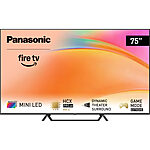 Panasonic TV-75W95B Mini LED TV cu sistem inovator Premium Fire TV 4K HDR 75" (DVB-T2/HEVC, procesor HCX Pro AI MKII, Dolby Atmos, funcție Auto AI)