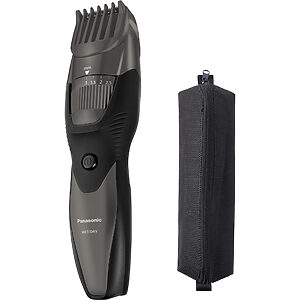 Panasonic ER-EGB45S trimmer de barbă fără fir (20 setări lungime 0,5–10mm, ud/uscat, stație încărcare, lavabil, husă)
