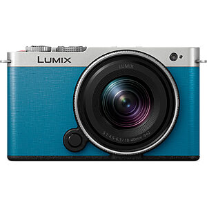 Panasonic DC-S9N Lumix aparat foto mirrorless compact full-frame DC-S9, obiectiv S-R1840 (24.2MP, încadrare flexibilă), albastru-argintiu