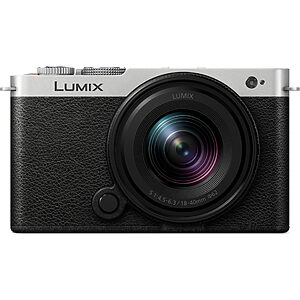Panasonic DC-S9N Lumix aparat foto mirrorless compact full-frame DC-S9, obiectiv S-R1840 (24.2MP, încadrare flexibilă, LUMIX Lab), negru-argintiu
