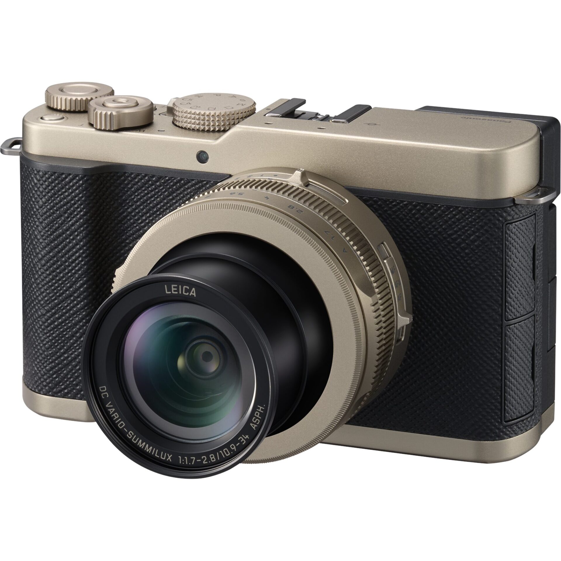 Panasonic DC-L10 Lumix cameră compactă premium (senzor CMOS 4/3 cu iluminare din spate BSI, obiectiv LEICA DC VARIO-SUMMILUX 24–75 mm), titanium gold