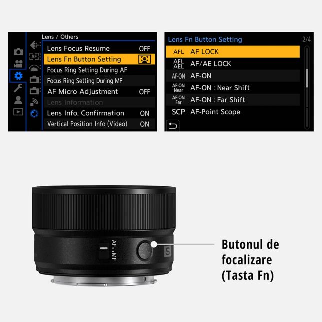 Buton de focalizare (buton Fn)