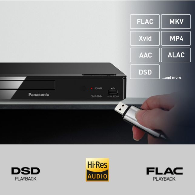 Redarea multi-format acceptă o gamă largă de fișiere video, foto și audio de înaltă rezoluție