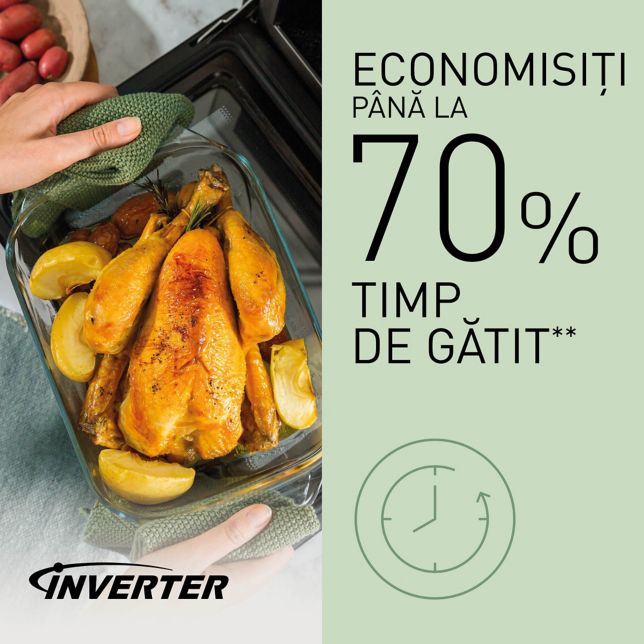 Economisește până la 70% din timpul de gătire**